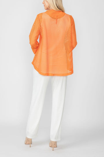 Orange One Button Jacket